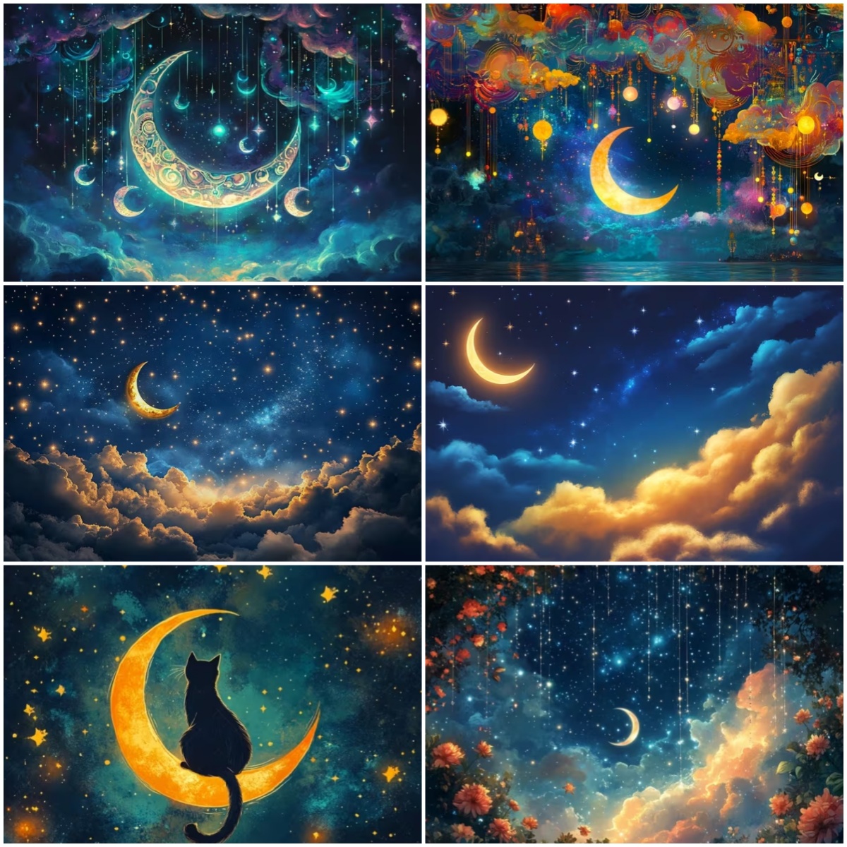 Photography Sport - Night Moon Starry Sky Photography Background