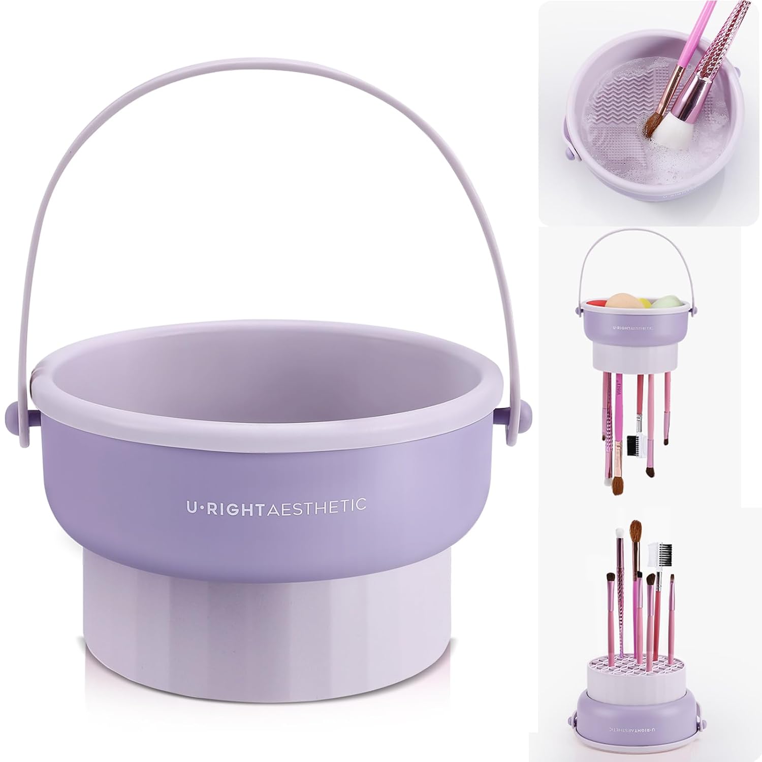 Beauty Dish Softbox - Makeup Brush Cleaning Bowl Beauty Egg