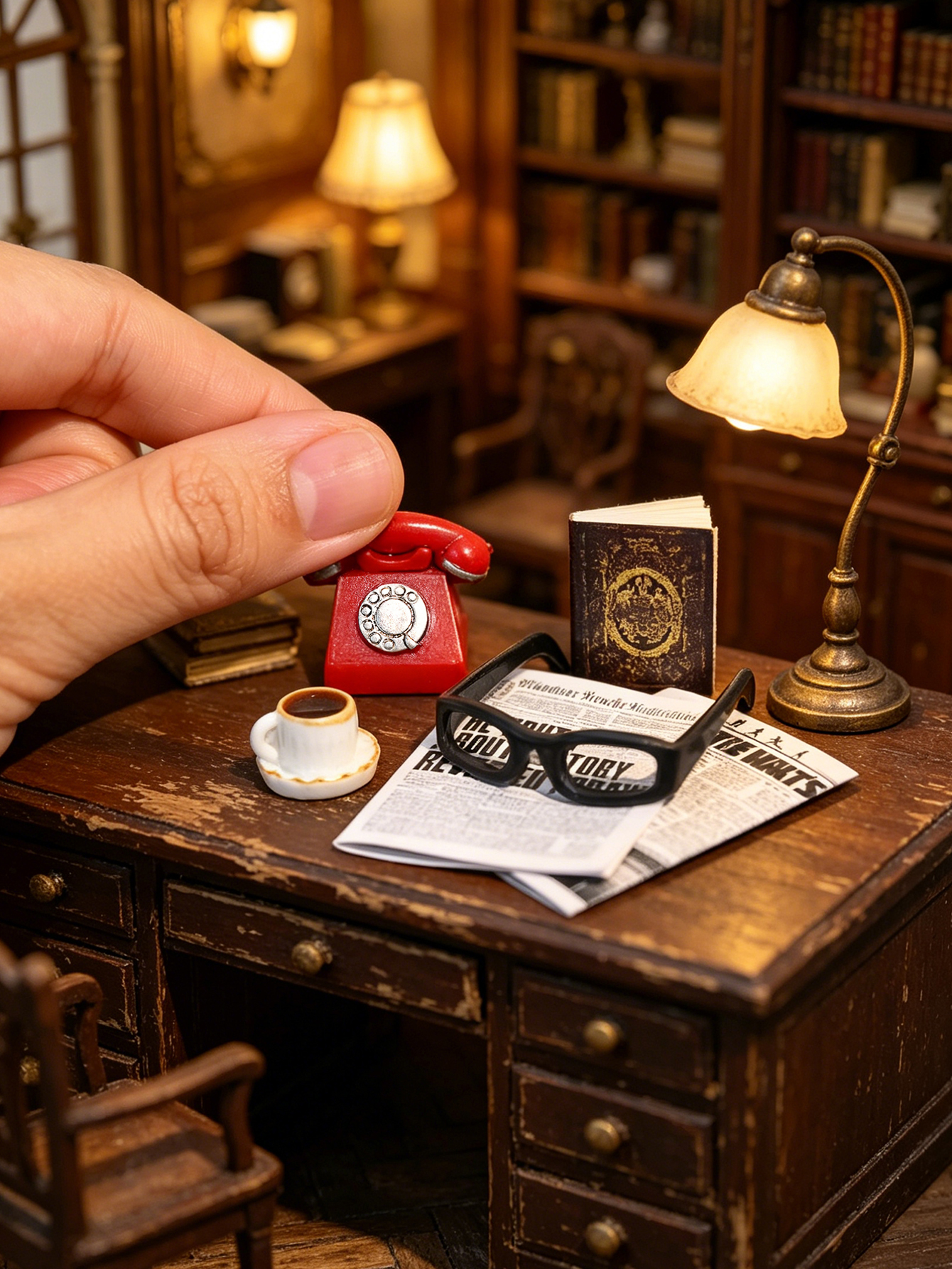 Photography Product - A Miniature Vintage Desktop Ornament, Miniature