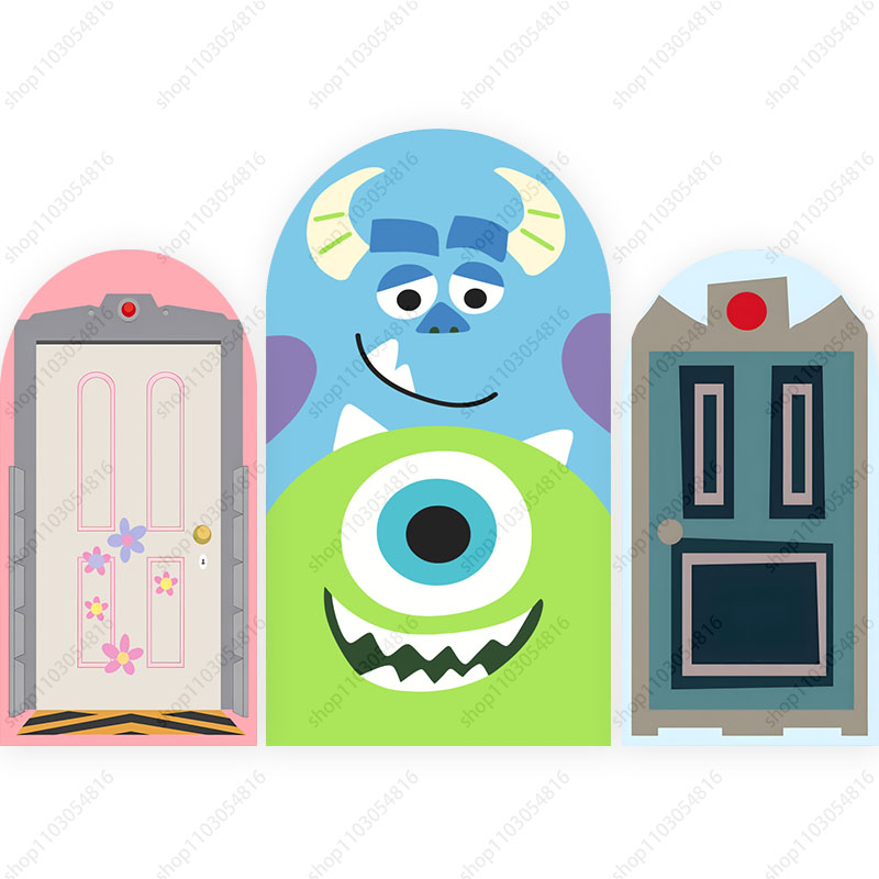 Photography Sport - Monsters Inc. Arch Photo Backdrop Arched