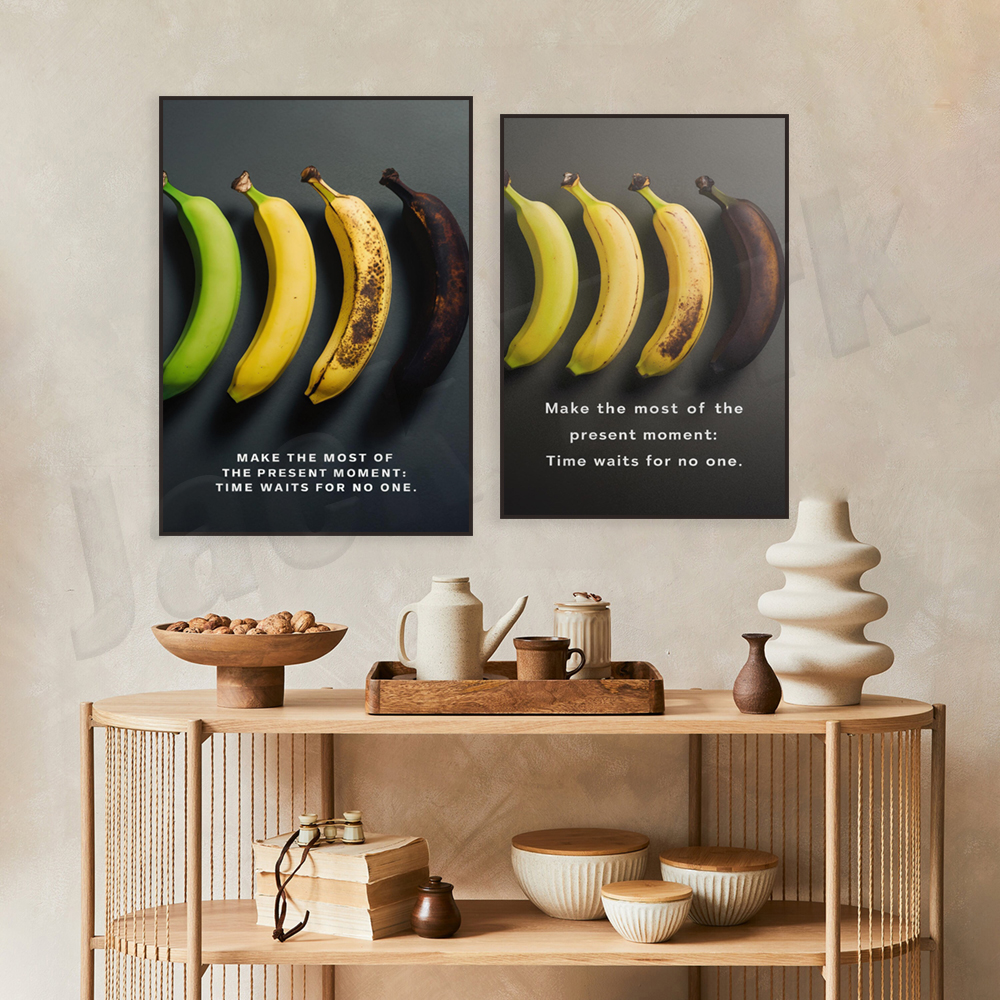 Photography Quotes Inspirational - Colorful banana aging stages, inspirational banana