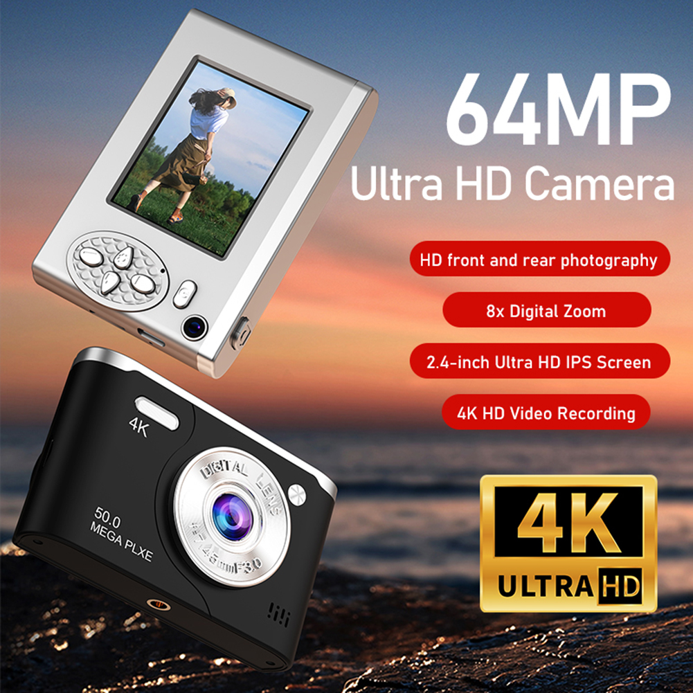 Photography Natural Lighting - 64MP 4K Digital Camera 8x Digital