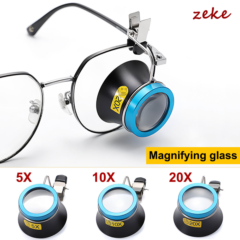 20X 10X 5X Eyeglass Magnifier  - Eye Piece Magnifier ulasan dan harga