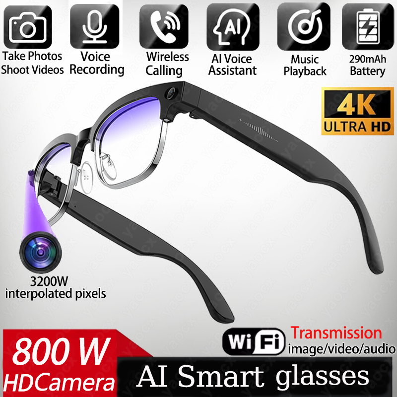 4K Smart AI Glasses 8MP Camera - Photography Product ulasan dan harga