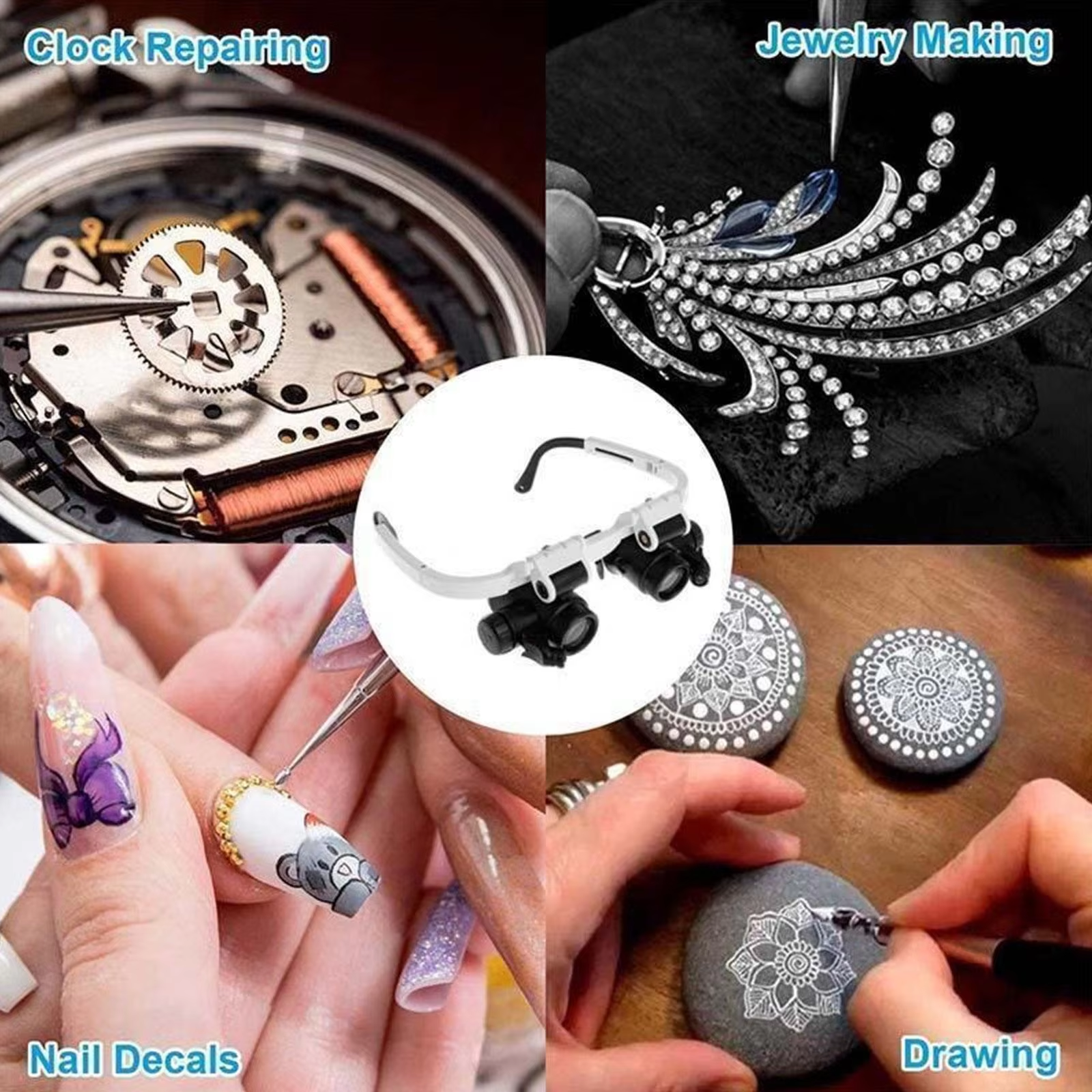 2XLED Watch Jeweler Repair Mag - Eye Piece Magnifier ulasan dan harga