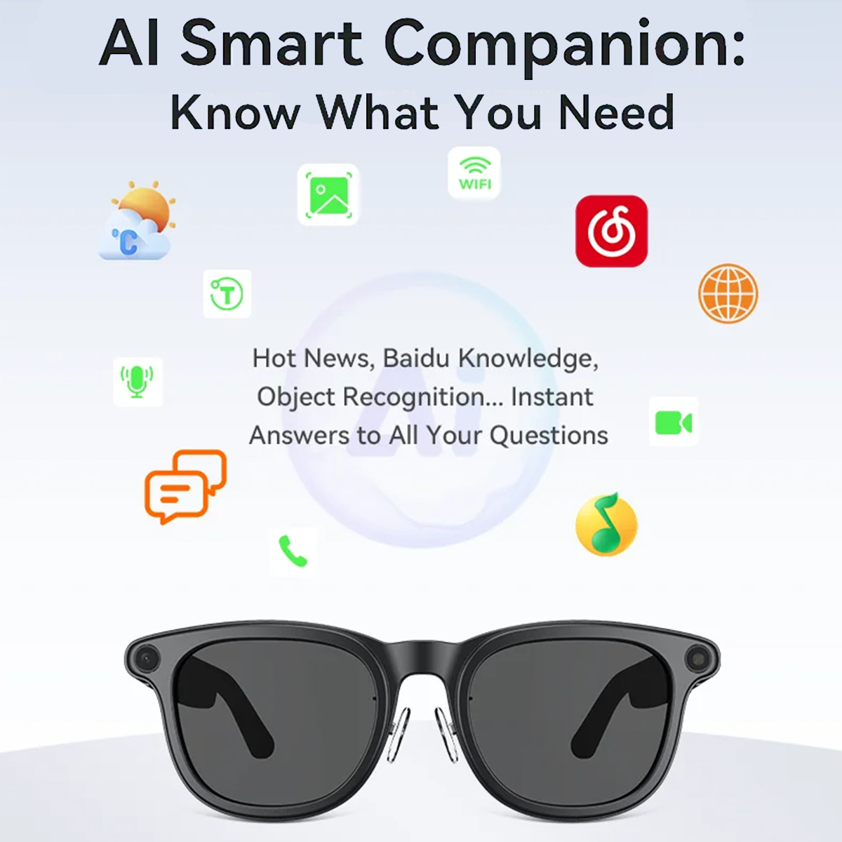 VWAR Smart Glasses with 3600mA - Photography Translate ulasan dan harga