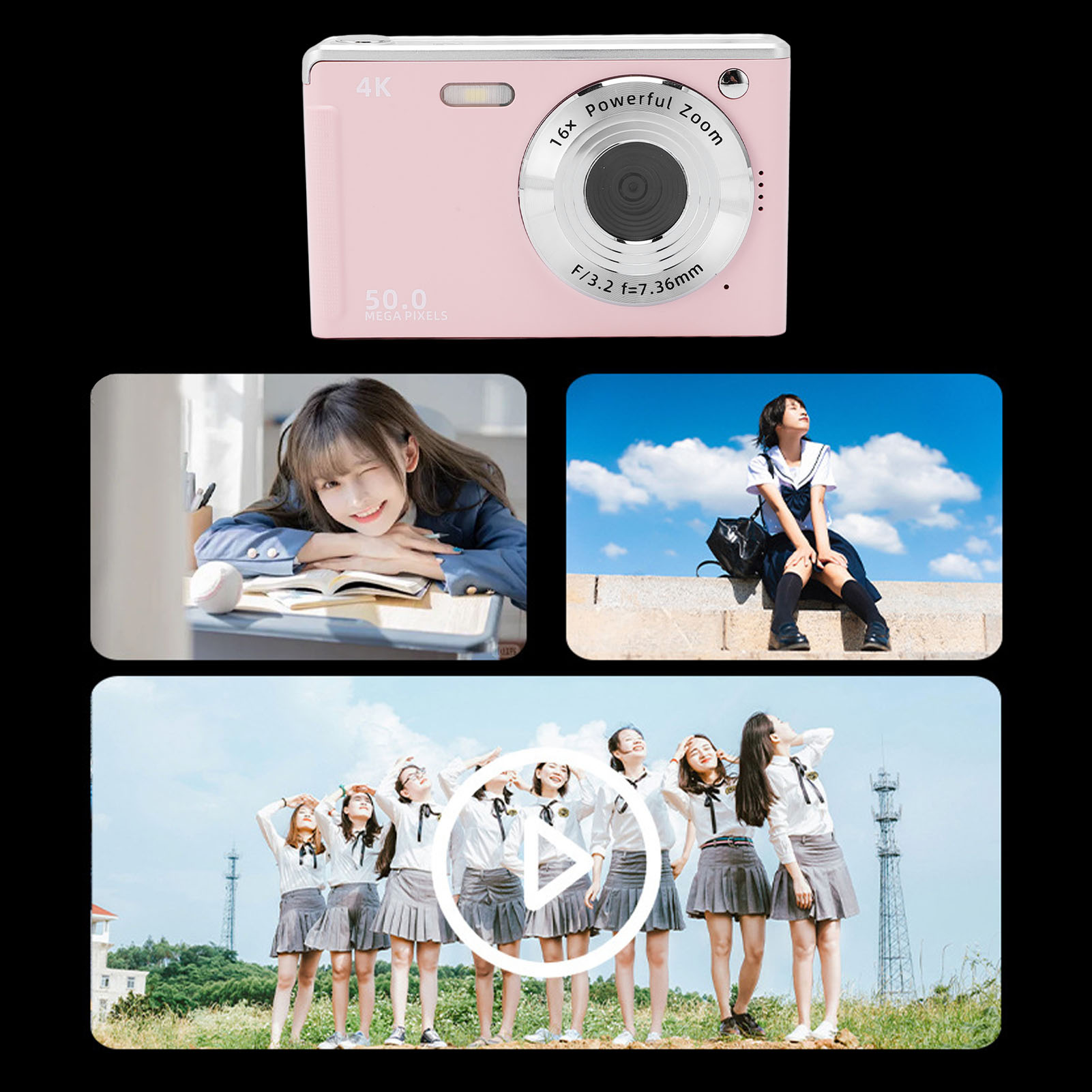 4K 50MP Digital Camera with Fi - Photography Natural Lighting ulasan dan harga