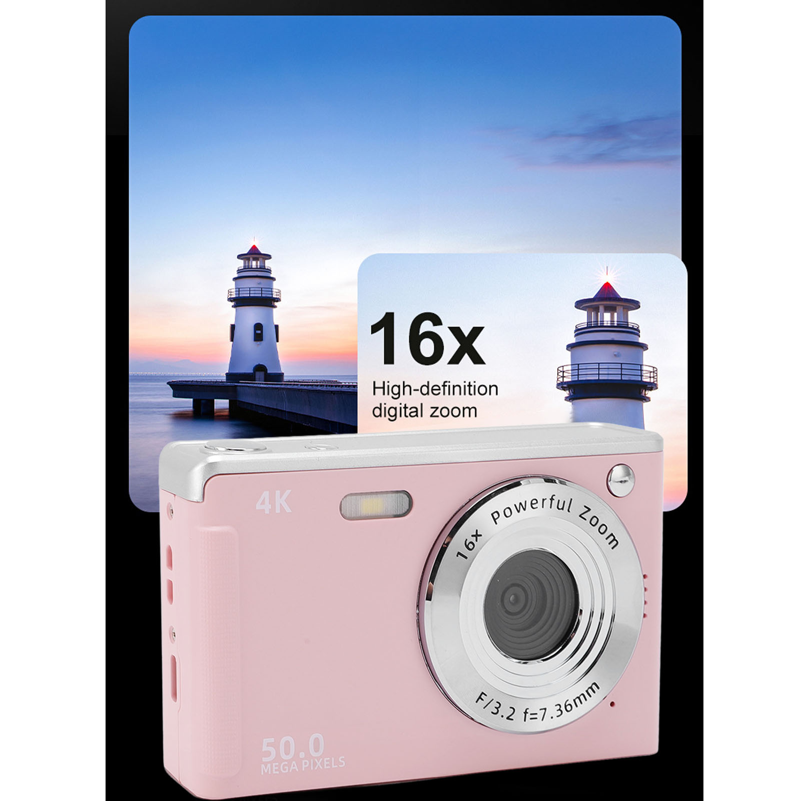 4K 50MP Digital Camera with Fi - Photography Natural Lighting ulasan dan harga