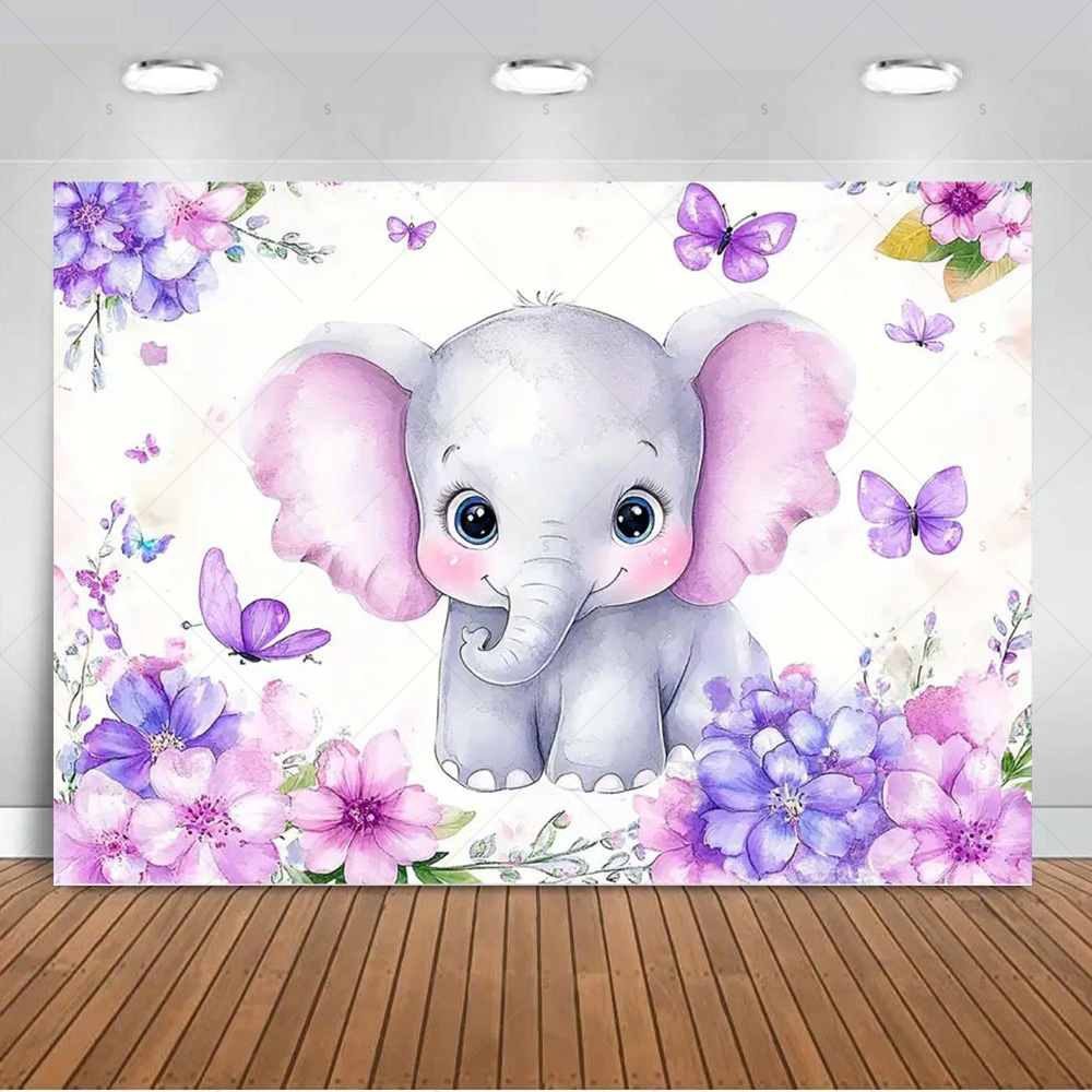 Cartoon Elephant  Birthday Par - Photography Sport ulasan dan harga