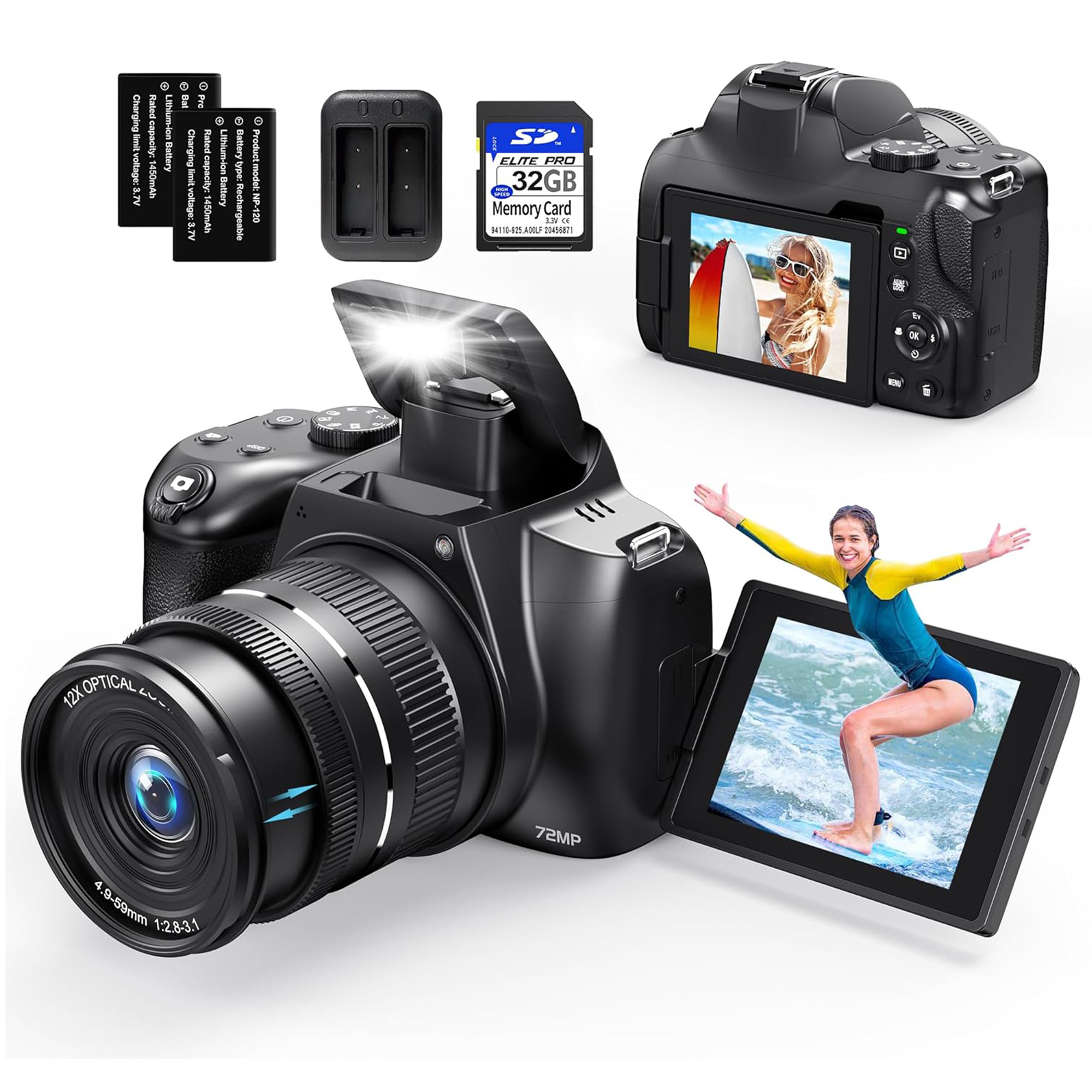 72MP Digital Cameras For Photo - Photography Natural Lighting ulasan dan harga