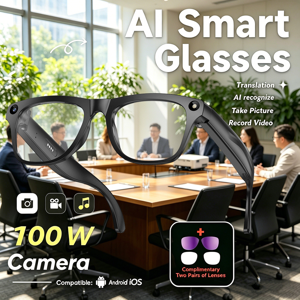 New AI Smart Glasses Anti-Shak - Photography Translate ulasan dan harga