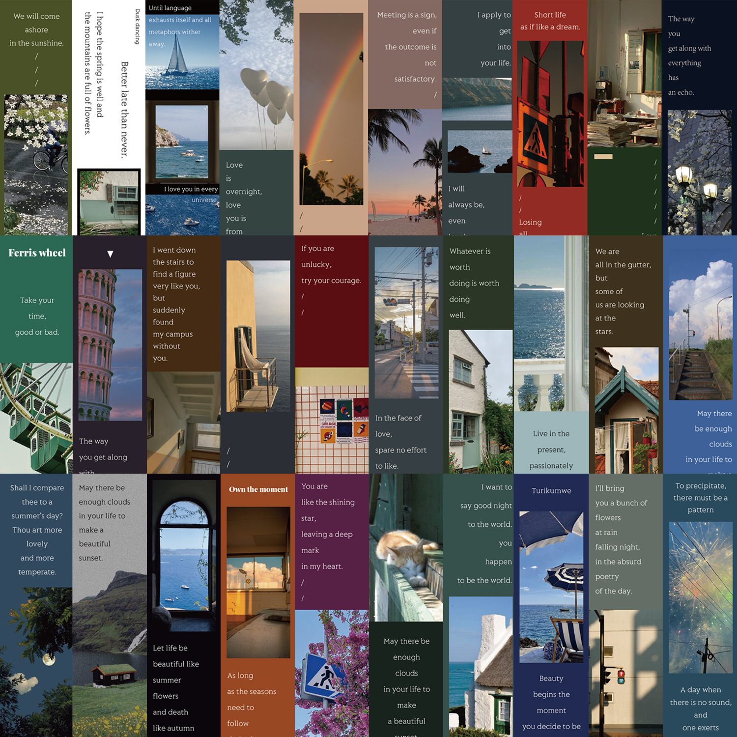 30Pcs/Set Vintage Scenery Book - Photography Quotes Inspirational ulasan dan harga