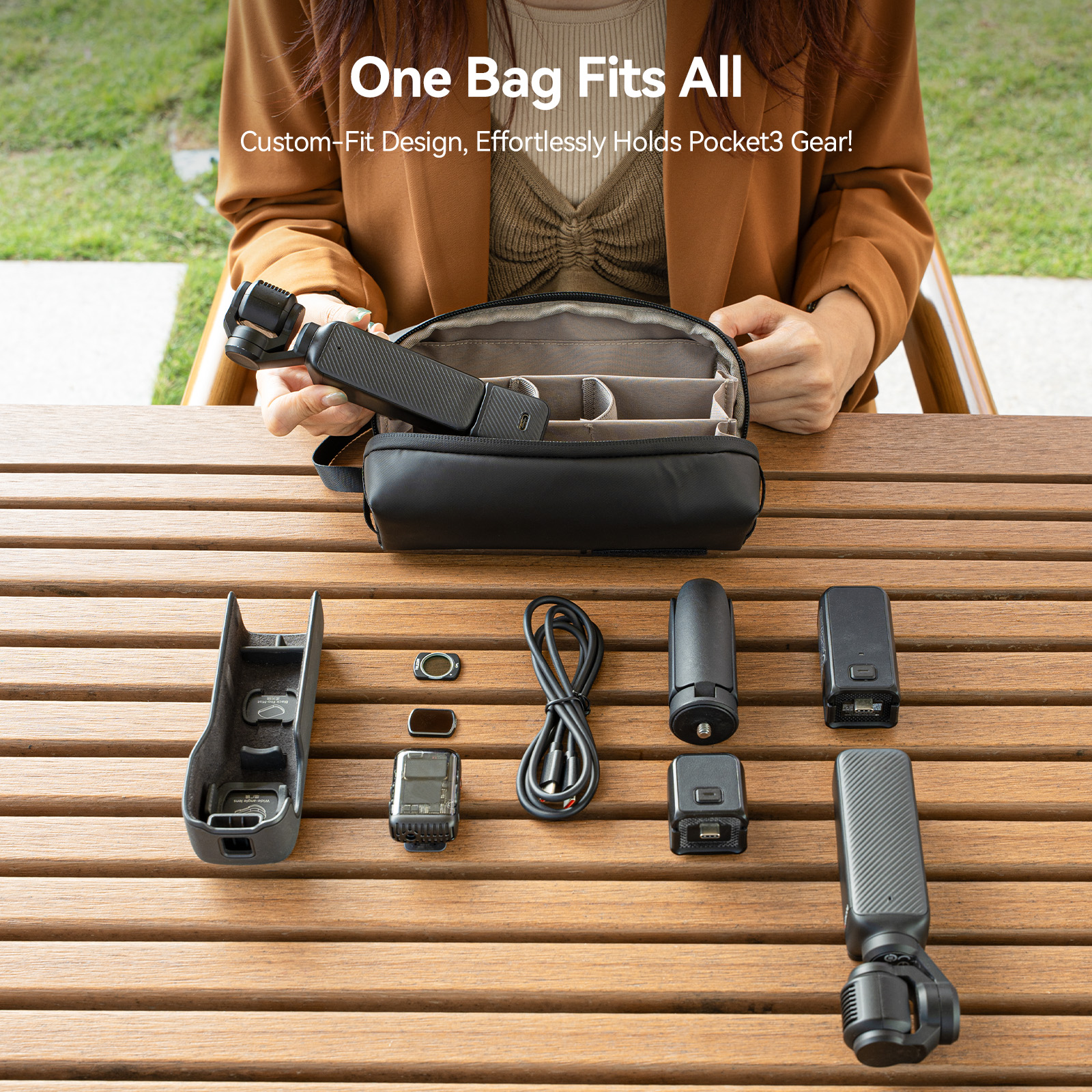 TELESIN Universal Portable Sto - Camera Bag Waterproof ulasan dan harga