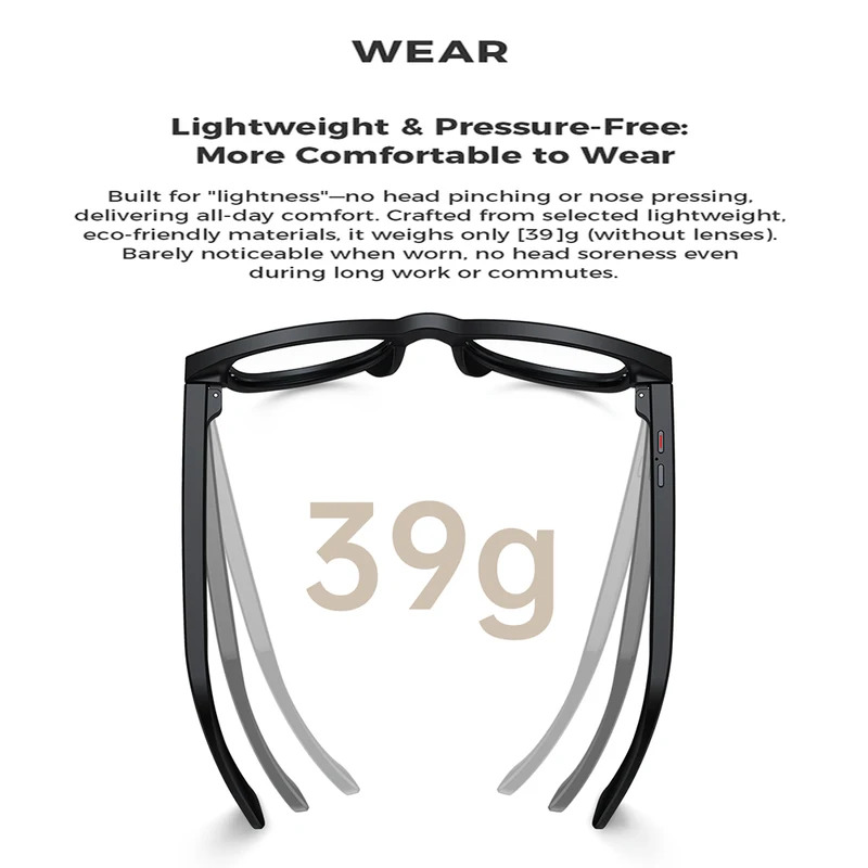 AI Smart Glasses M01 for Photo - Photography Translate ulasan dan harga