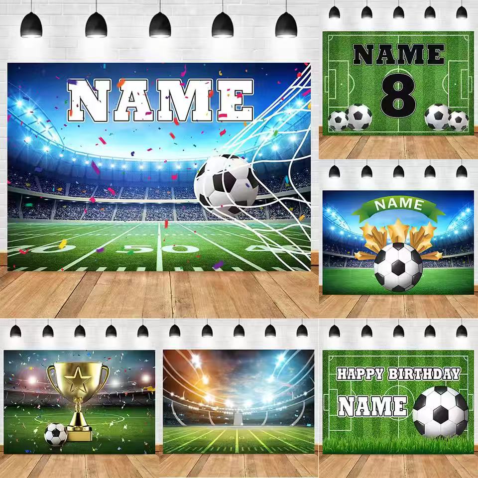 Football Backdrop Customize Na - Photography Sport ulasan dan harga