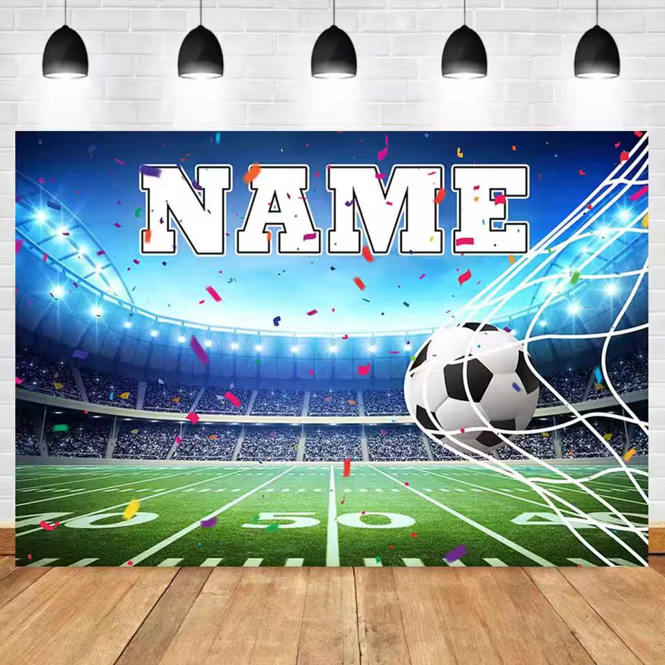 Football Backdrop Customize Na - Photography Sport ulasan dan harga