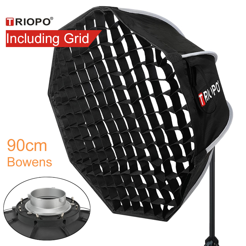 Triopo 90cm Photo Portabe Bowe - Beauty Dish Softbox ulasan dan harga