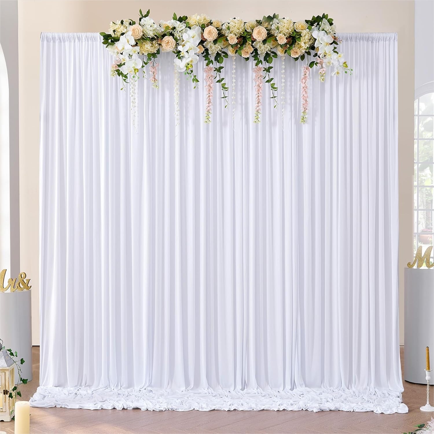 White Backdrop Curtains 10x10  - Photography Product ulasan dan harga