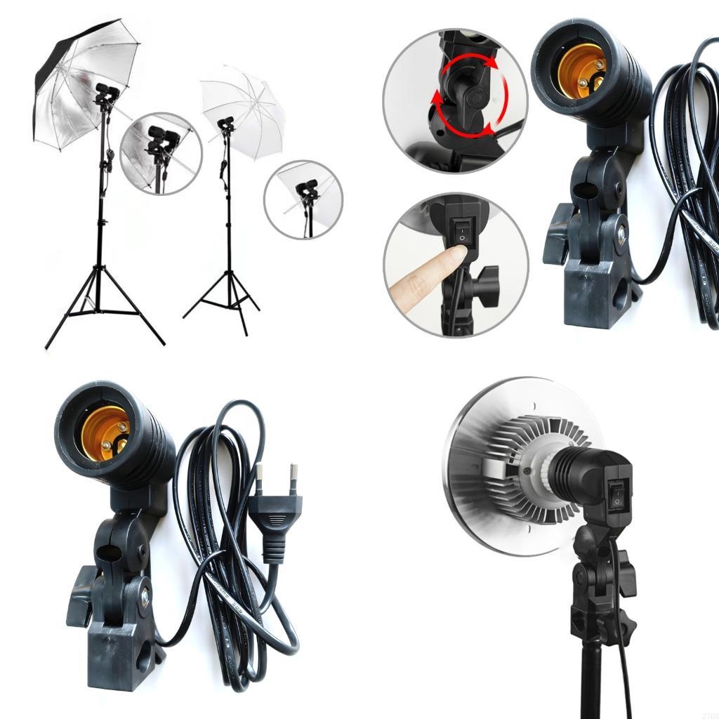  E27 Light Socket Mount with B - Photography Umbrella Lights ulasan dan harga
