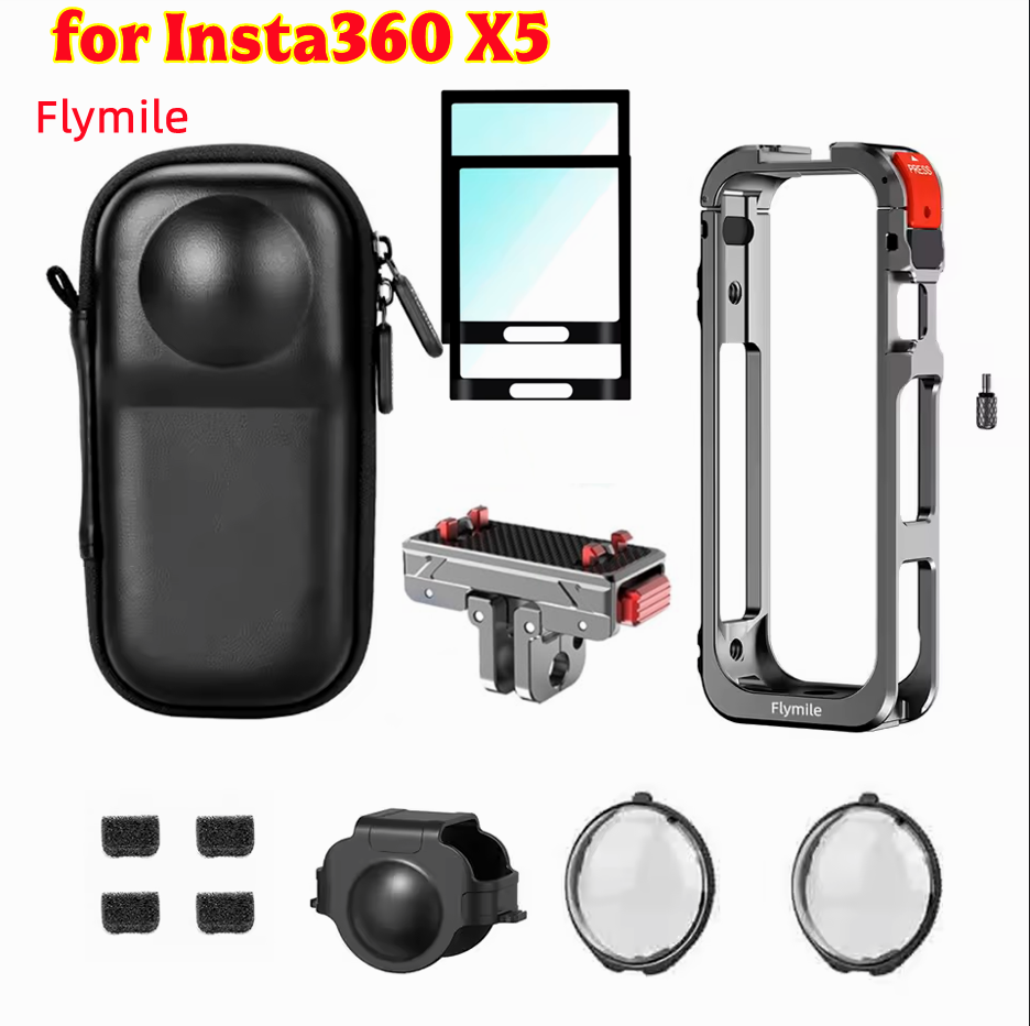 For Insta360 X5 Flymile Cage M - Lens Case Pouch ulasan dan harga
