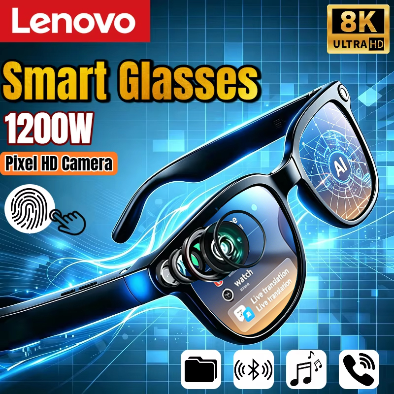 Lenovo AI Smart Glasses 8K Rem - Photography Product ulasan dan harga