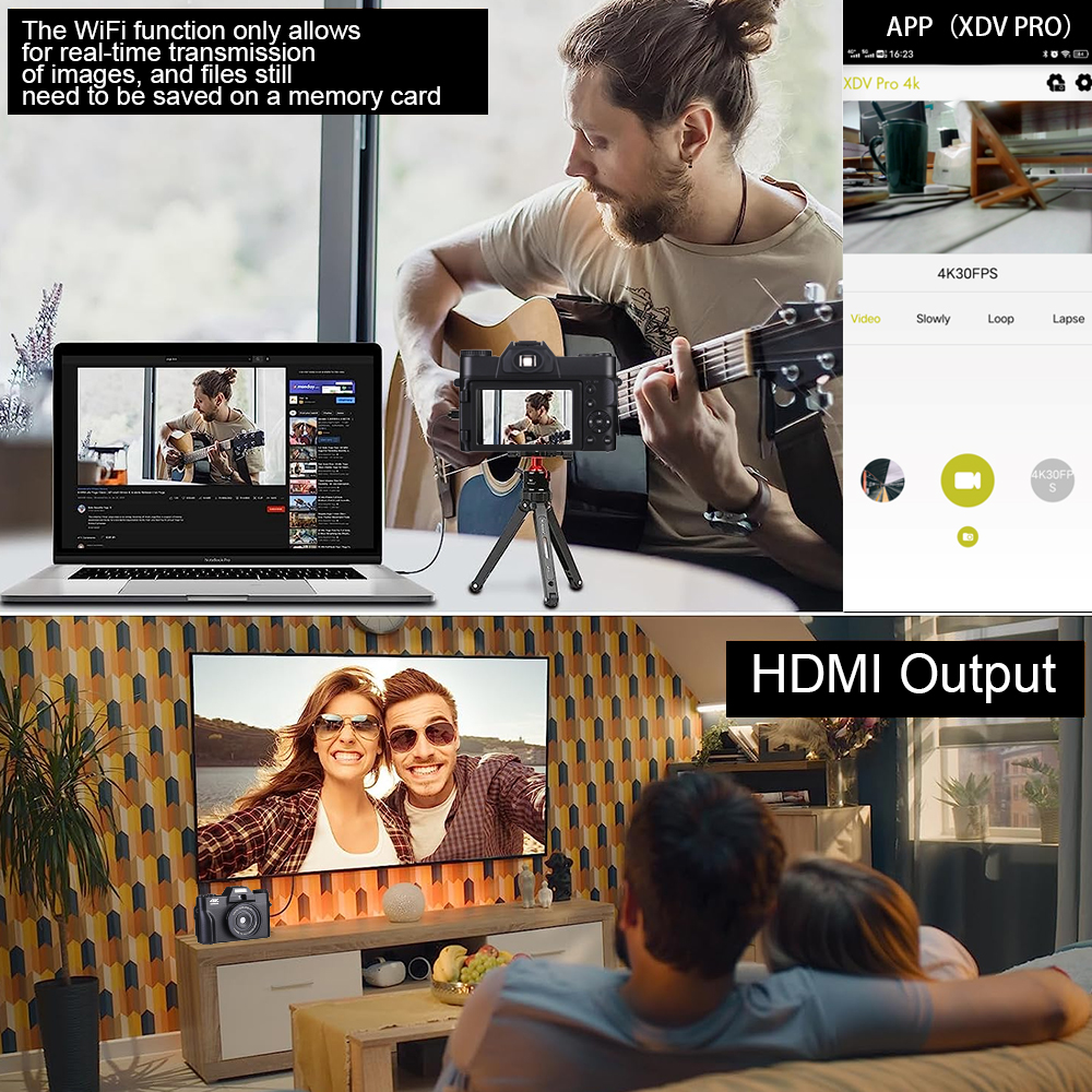4K HD Video Camera 48MP DSLR D - Photography Natural Lighting ulasan dan harga