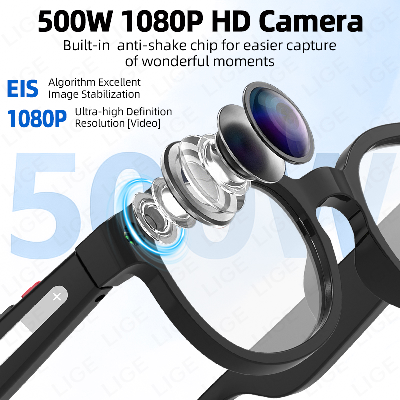 LIGE Smart Sunglasses Men with - Photography Translate ulasan dan harga