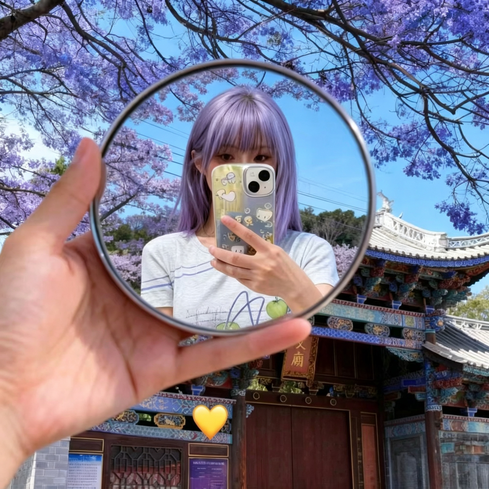 Round Convex Mirror Travel Sel - Photography Product ulasan dan harga