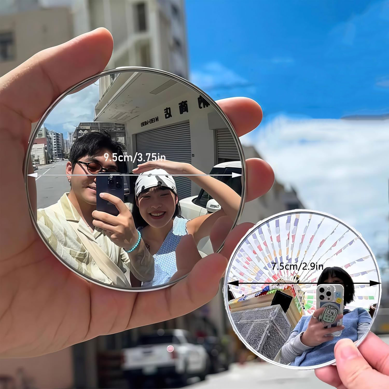 Round Convex Mirror Travel Sel - Photography Product ulasan dan harga