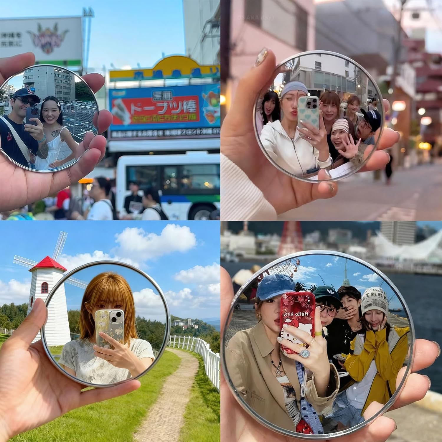 Round Convex Mirror Travel Sel - Photography Product ulasan dan harga