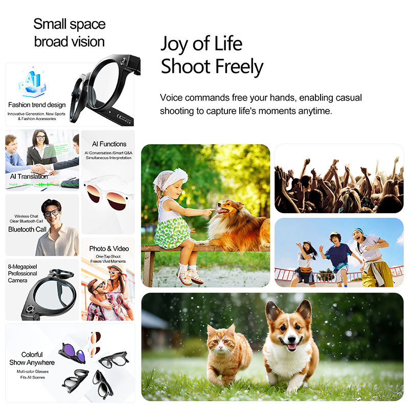 New Smart Glasses Bluetooth Ca - Photography Translate ulasan dan harga