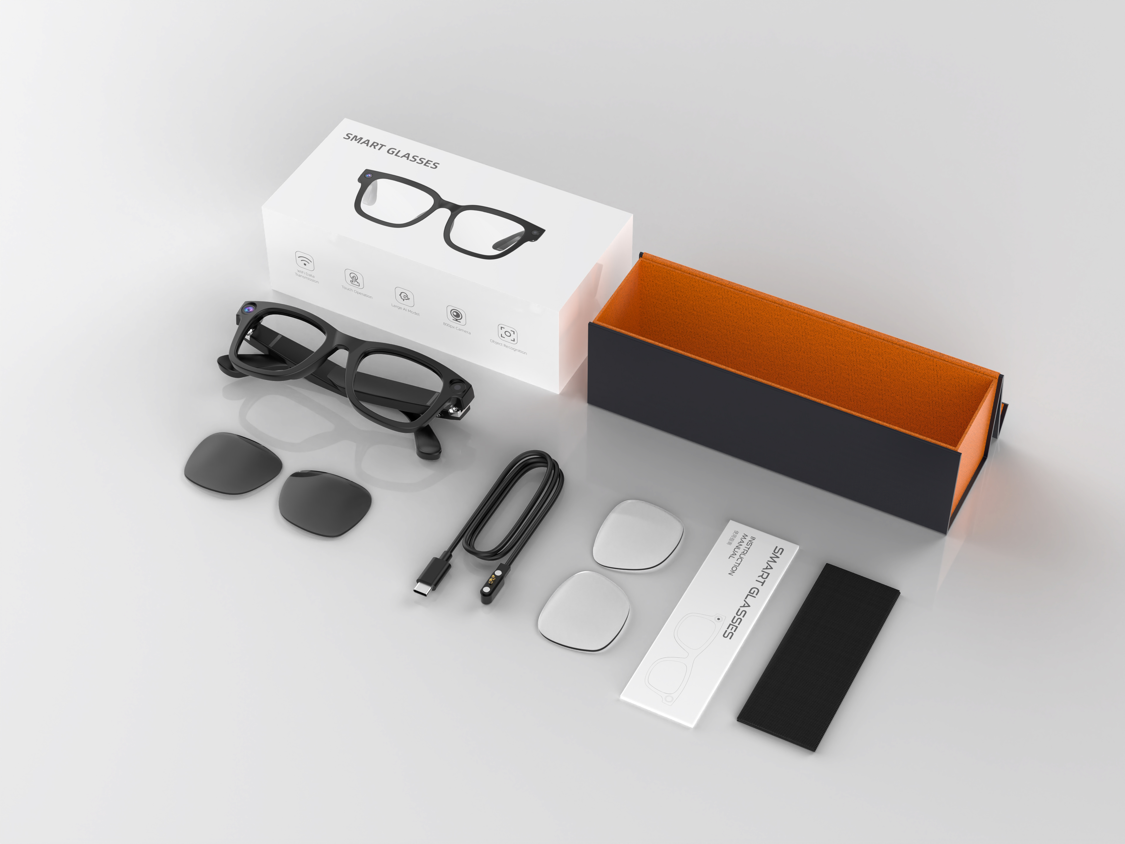 G300 AI Smart Glasses 800W HD  - Photography Translate ulasan dan harga