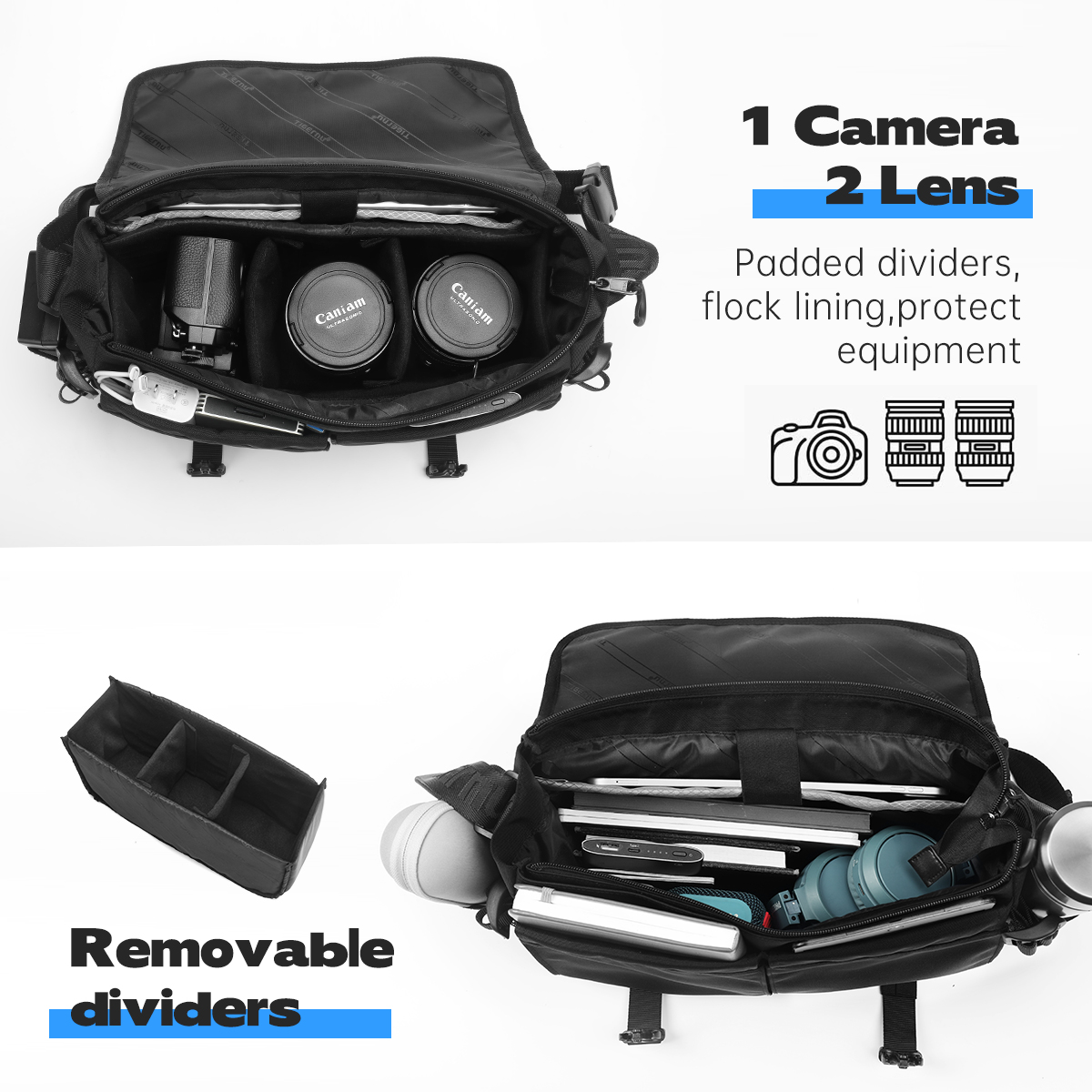 Tigernu Men's Shoulder Bags Wa - Camera Bag Waterproof ulasan dan harga