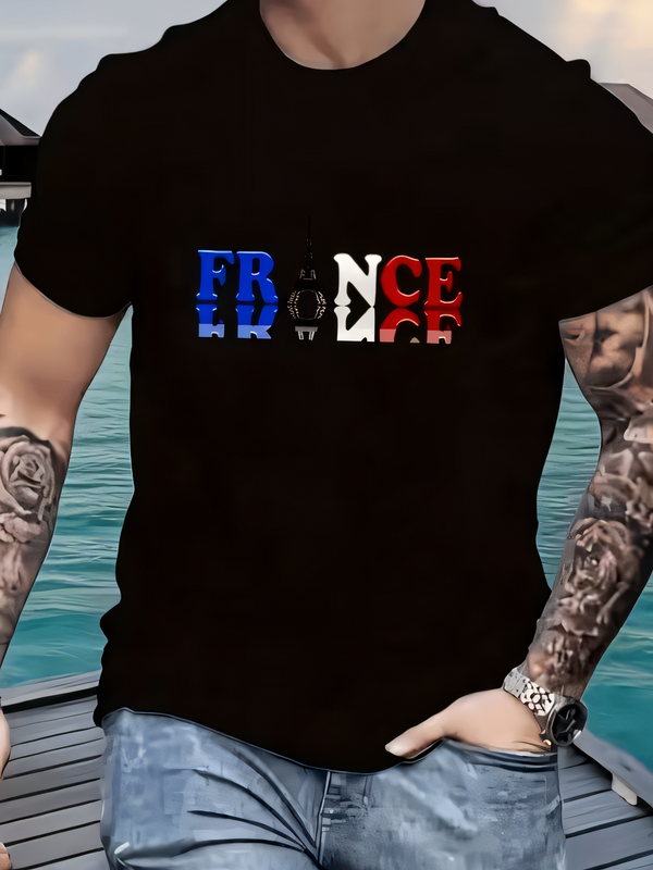 Men's Summer Casual France Fla - Photography Outfits ulasan dan harga