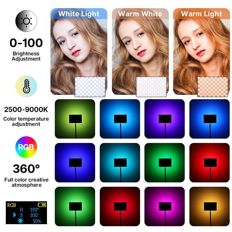 Ulanzi LT003 15W RGB Video Lig - Photography Umbrella Lights ulasan dan harga