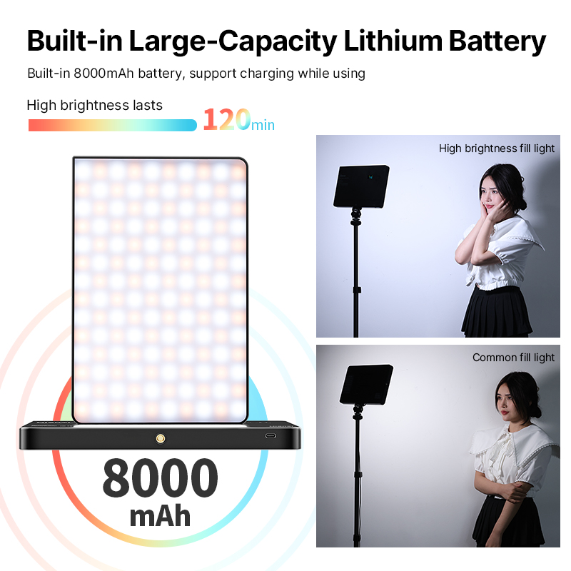 Ulanzi LT003 15W RGB Video Lig - Photography Umbrella Lights ulasan dan harga