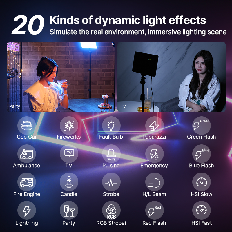 Ulanzi LT003 15W RGB Video Lig - Photography Umbrella Lights ulasan dan harga