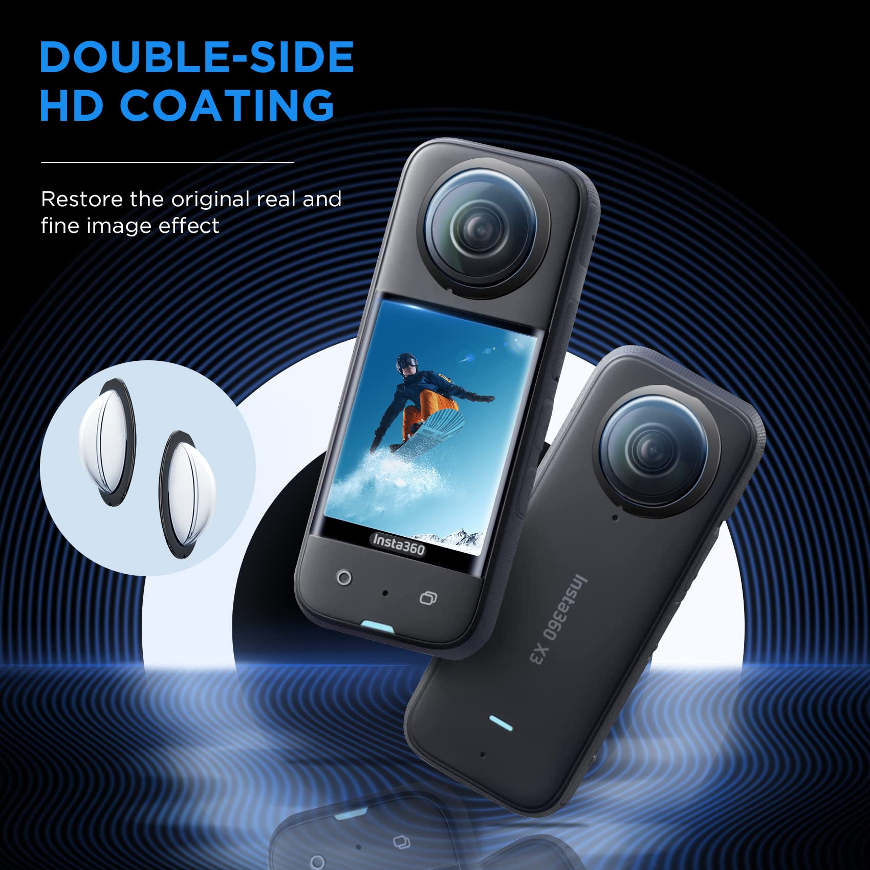Accessories Set for Insta360 X - Lens Case Pouch ulasan dan harga