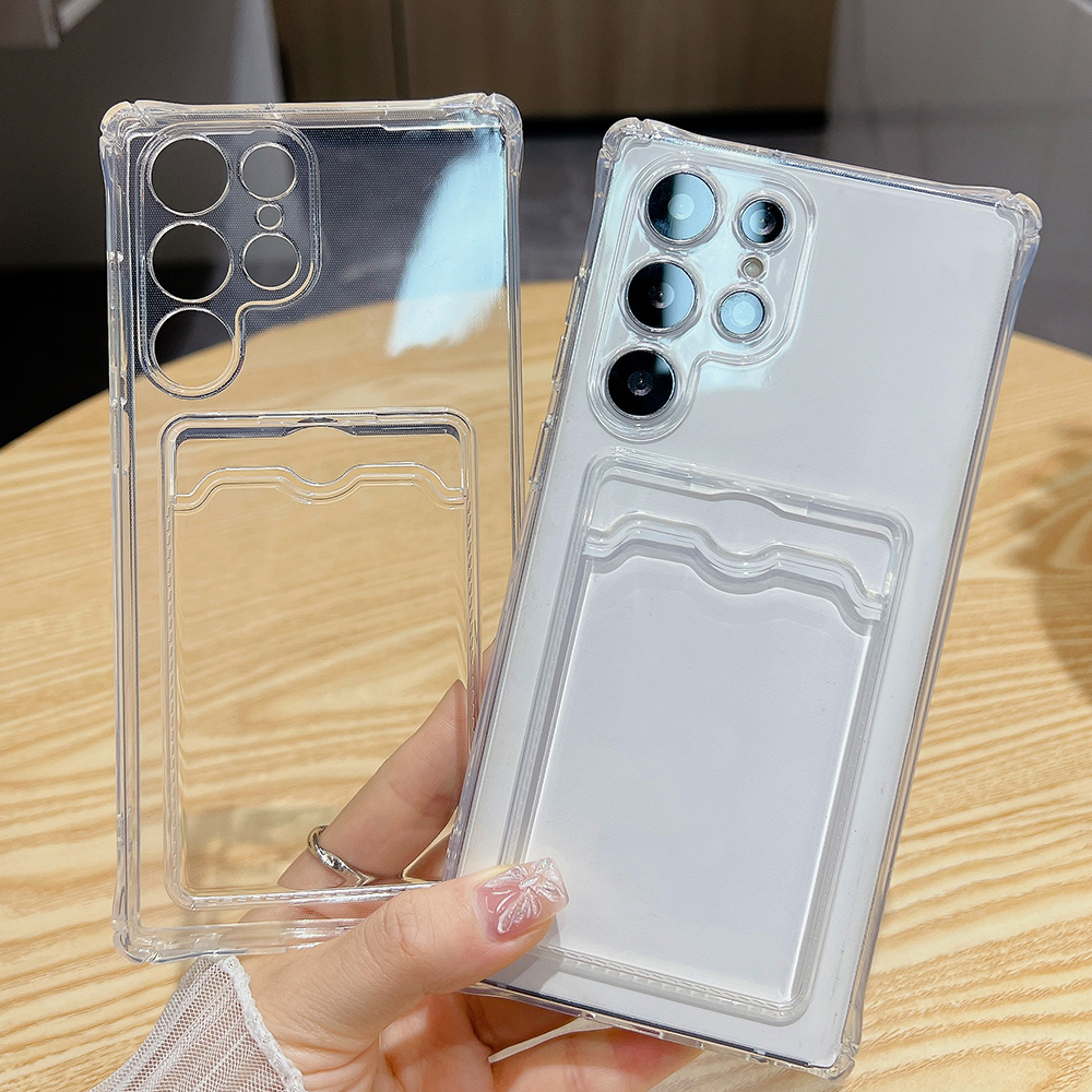 Card Slot Bag Holder Clear Pho - Lens Case Pouch ulasan dan harga