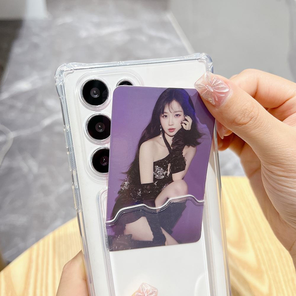 Card Slot Bag Holder Clear Pho - Lens Case Pouch ulasan dan harga