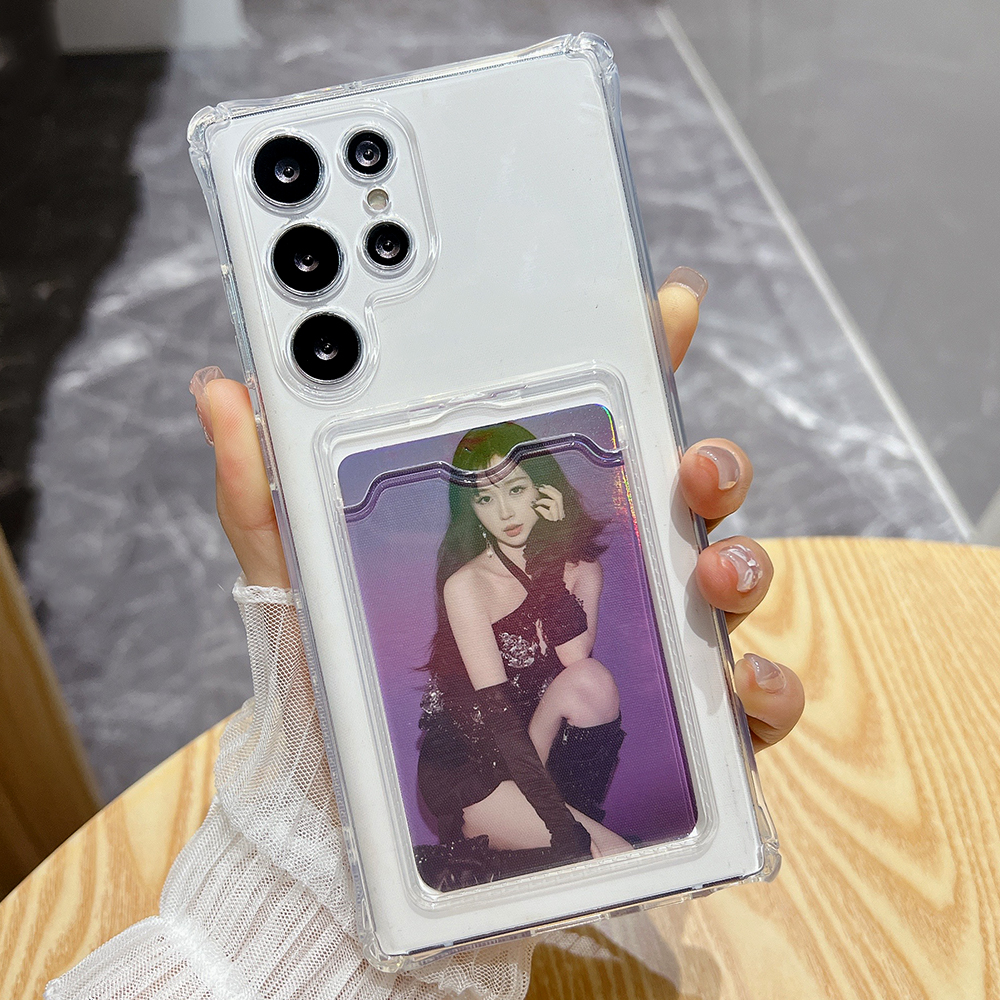 Card Slot Bag Holder Clear Pho - Lens Case Pouch ulasan dan harga