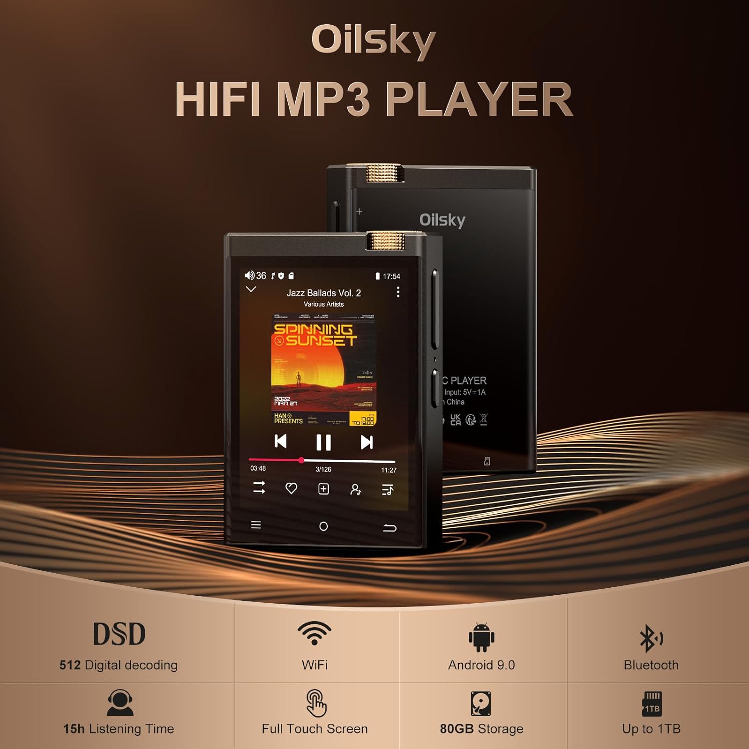 Hi-Fi MP3 Player with Bluetoot - Photography History ulasan dan harga