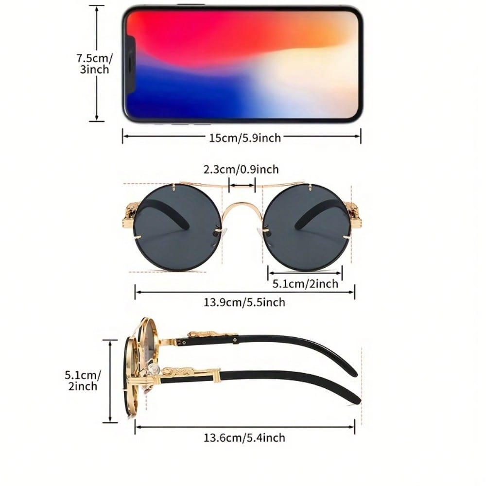 Stylish Round Metal Frame Sung - Photography Street ulasan dan harga