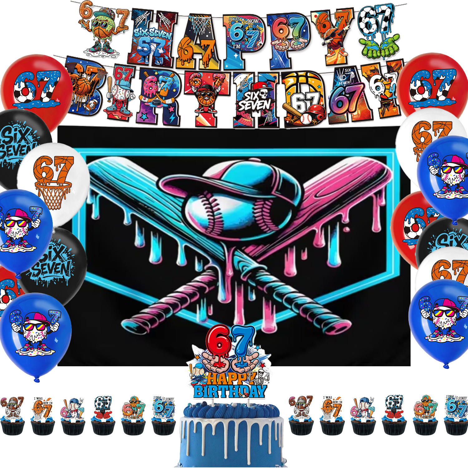 67 Baseball Ice Cream Theme Pa - Photography Sport ulasan dan harga