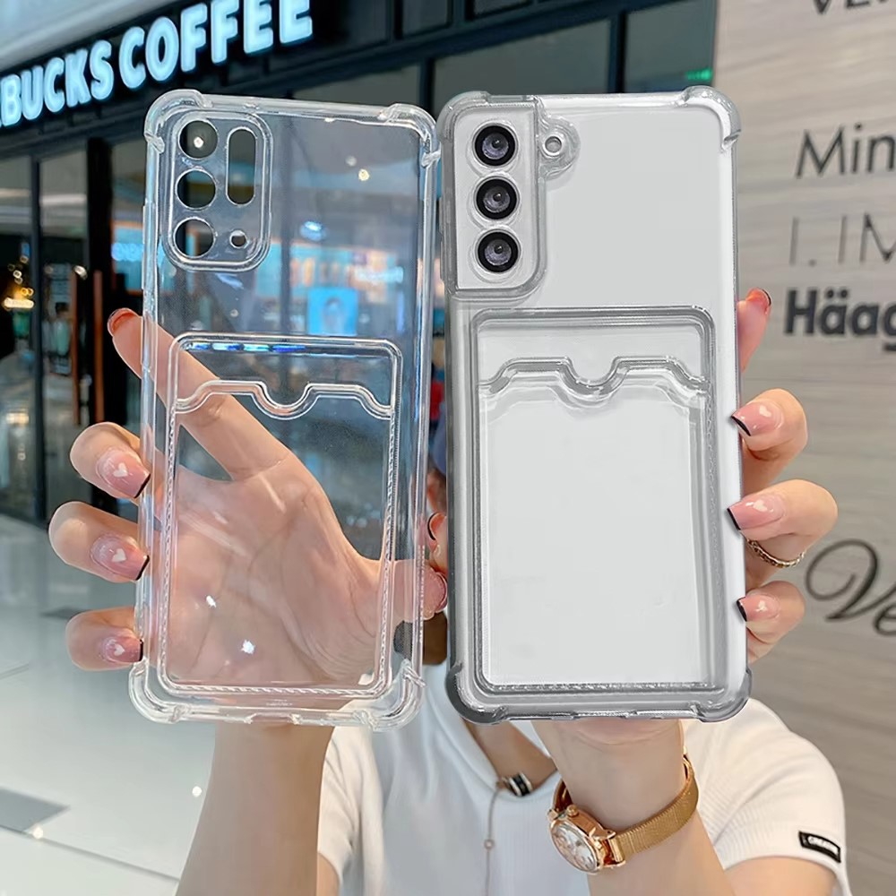 Clear Silicone Card Slot Holde - Lens Case Pouch ulasan dan harga