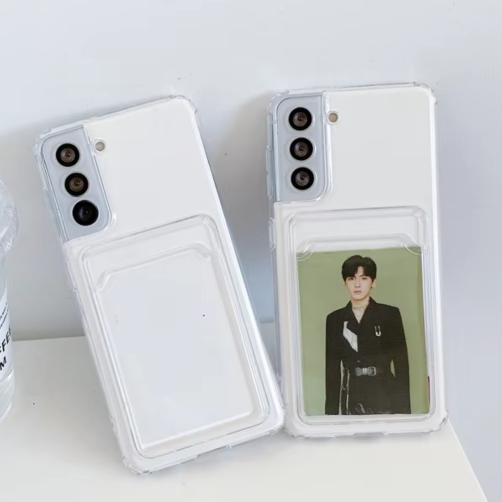Clear Silicone Card Slot Holde - Lens Case Pouch ulasan dan harga