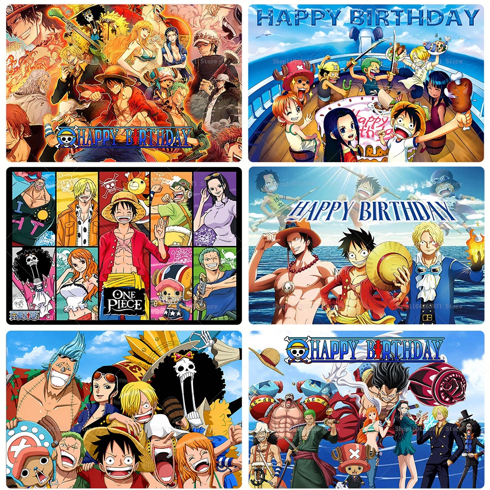 Anime One Piece Luffy Backdrop - Photography Sport ulasan dan harga