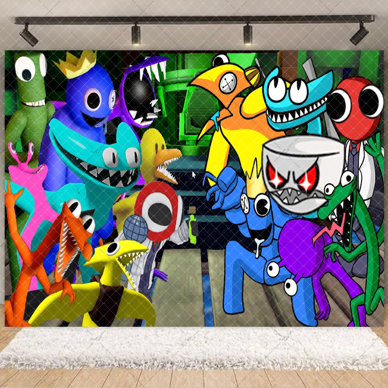 Cartoon Rainbow Theme  Kid Bir - Photography Sport ulasan dan harga