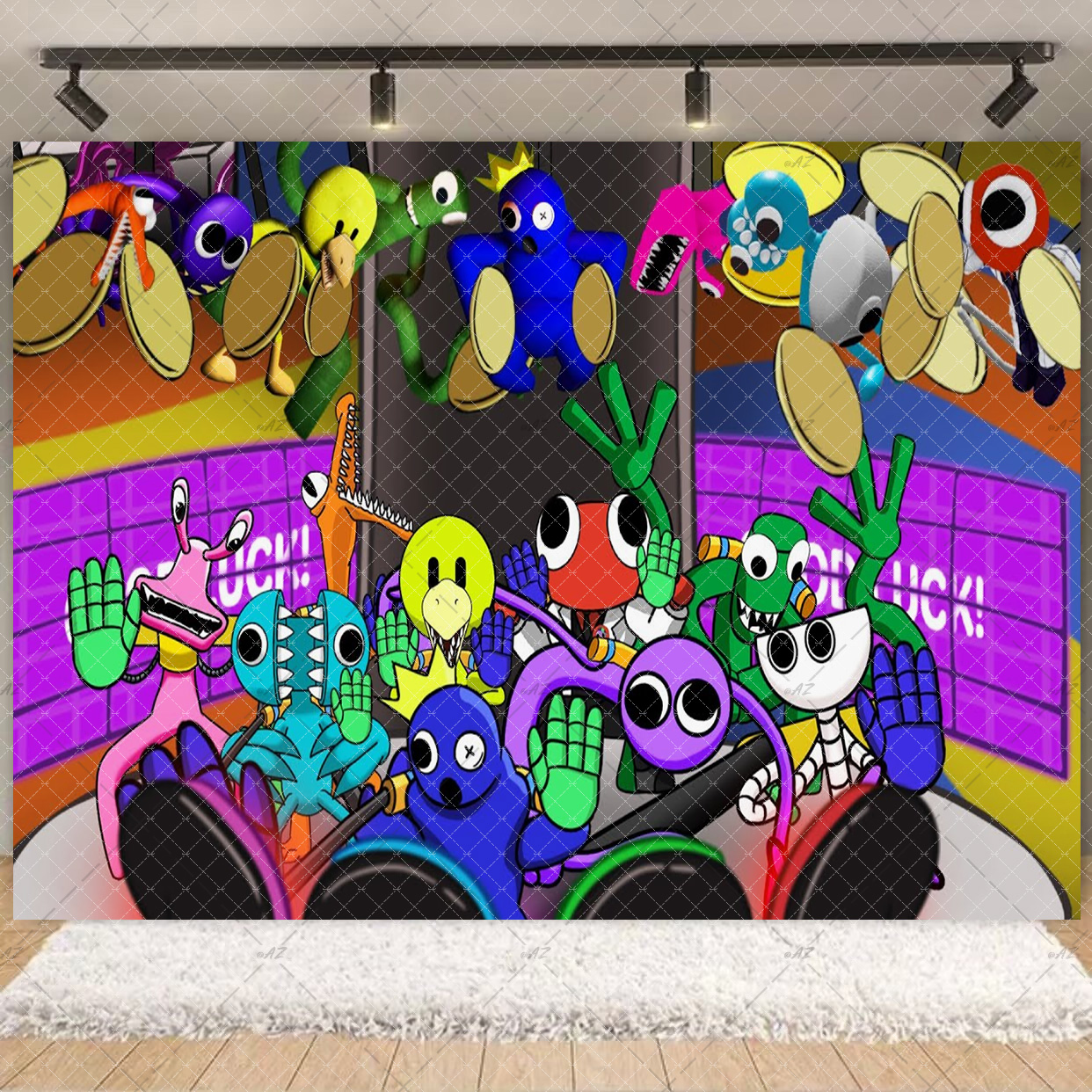 Cartoon Rainbow Theme  Kid Bir - Photography Sport ulasan dan harga