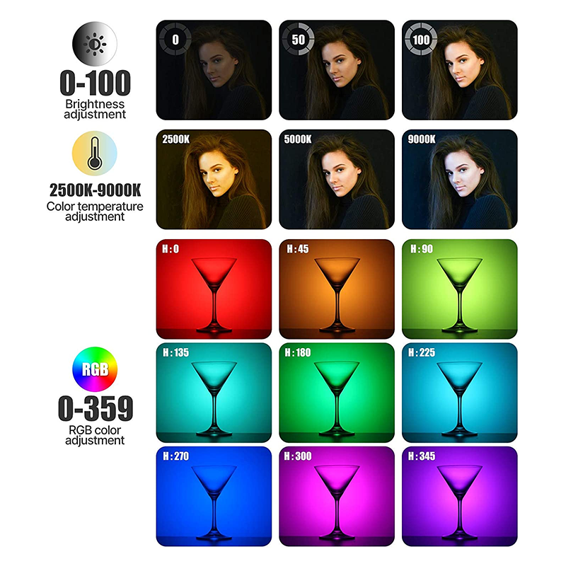 Ulanzi VL120 RGB Camera Video  - Photography Umbrella Lights ulasan dan harga